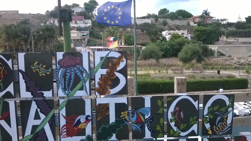 Ceramic Lava Street Sign